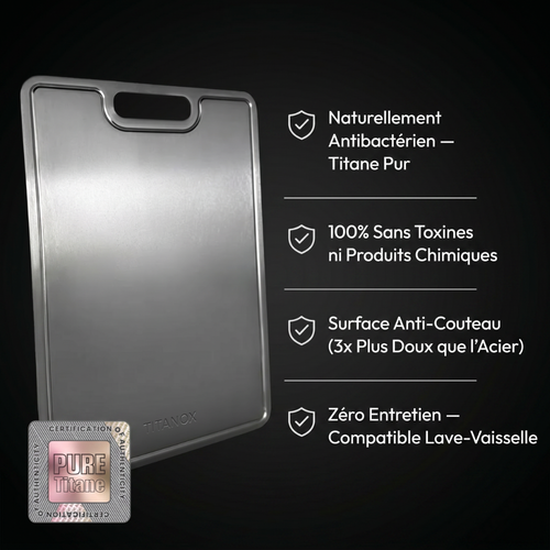 Planche 100% Titane Pur — TITANOX®